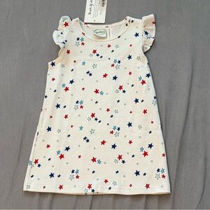 White with Red and Blue Stars dress